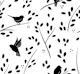 Monochrome WInter Birds