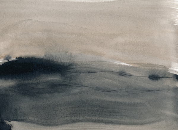 Warm gray watercolor abstract