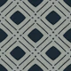 Navy diamond lattice on light gray