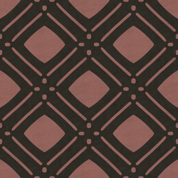 Dusty rose diamond lattice grid