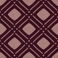 Burgundy Lattice With Blush Diamonds behang
