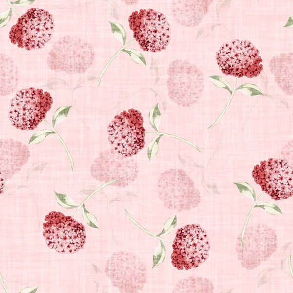 Vintage Hydrangea flowers - Pink