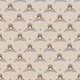 Vintage angels and red dots on beige