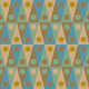 Backgammon Retro Mod Geometric Dots Mint Blue