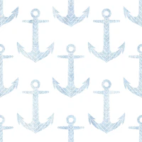 Anchors light blue Chambray tapet