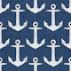 Anchors Navy blue white