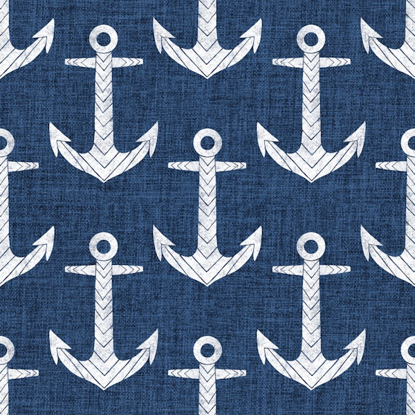 Anchors Navy blue white