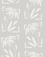 Taupe Framed Wildflower Petals tapetas