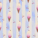 Ice Cream- Blue Stripes
