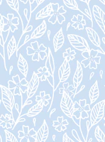 Powder Blue Wildflower Botanical papiers peint