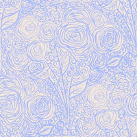 Les Fleurs- Blue tapete