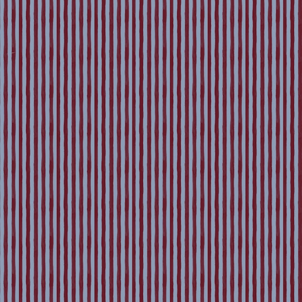 Watercolor Stripes- Red Blue