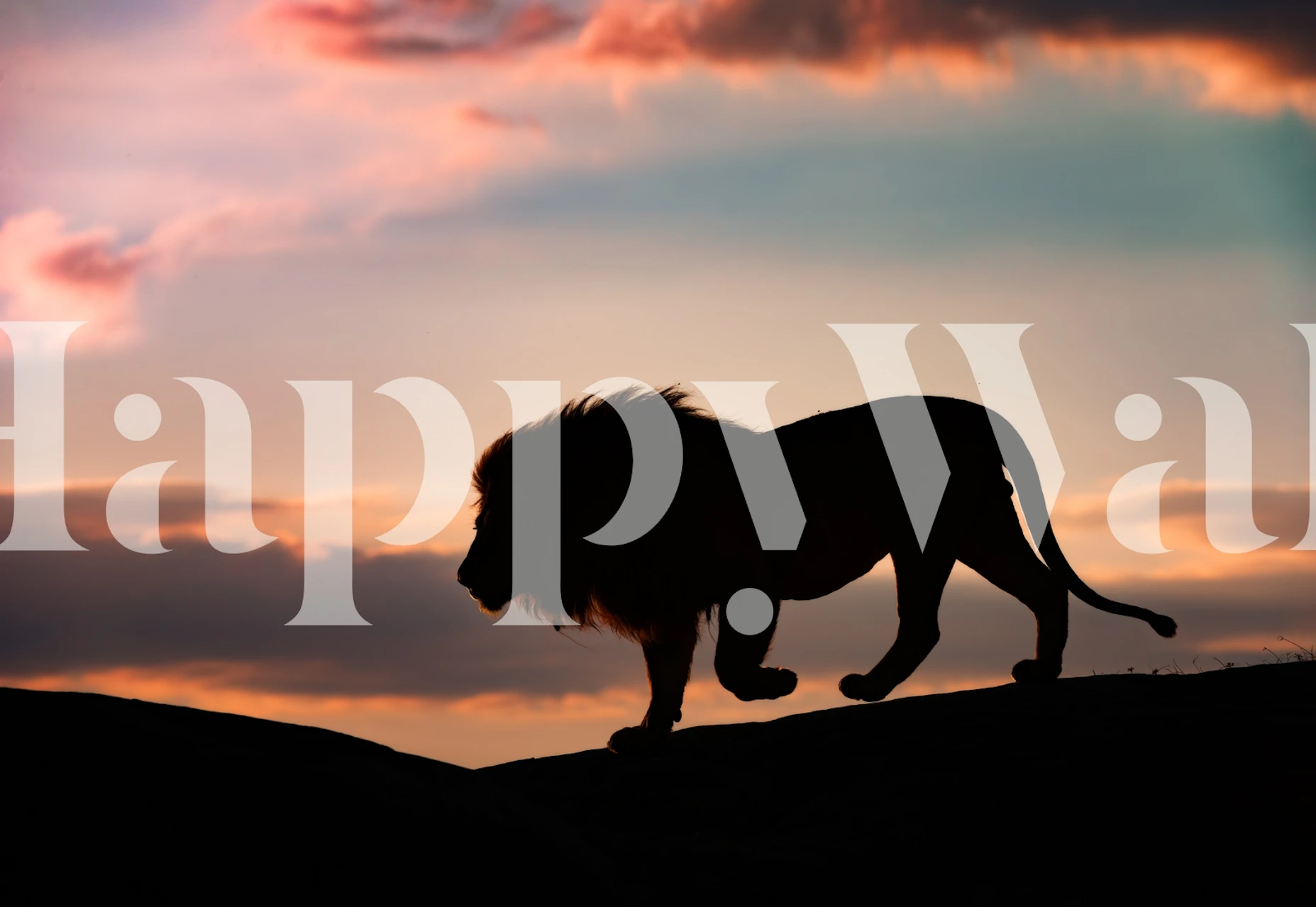 Sunset in the Serengeti tapet i et rom