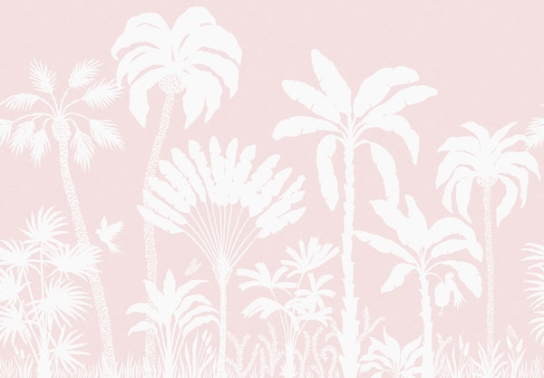 Palm Silhouettes - soft pink