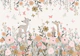Ivory wildflowers nursery animals powder
