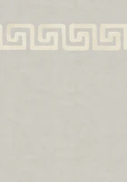 Greek Key Border - Soft Ivory & Taupe wallpaper