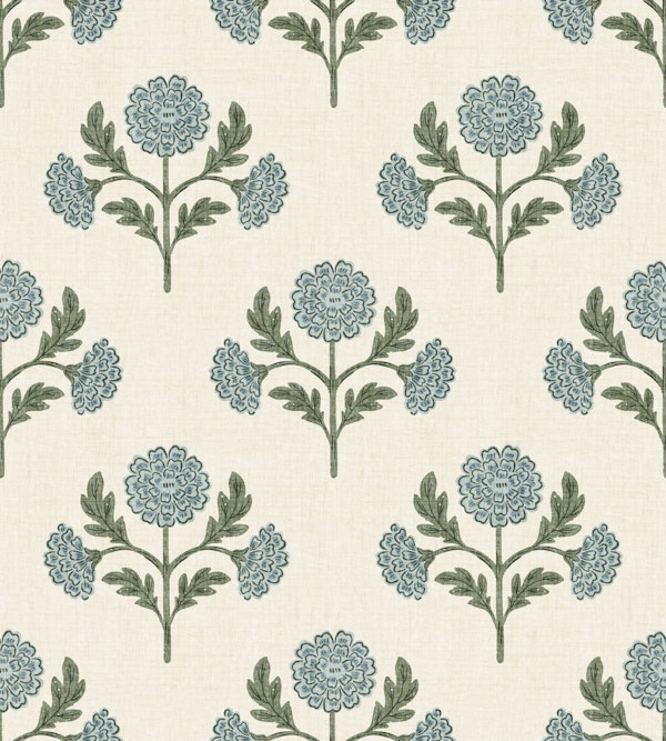 Rustic Carnation Flowers in Blue & Green