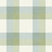 Buffalo Plaid in Traditional Blue and Green wallpaper