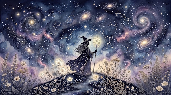Witch Under the Cosmic Sky