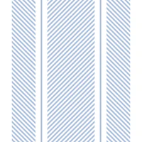 Modern Ticking - Blue on White tapet