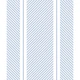 Modern Ticking - Blue on White