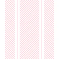 Modern Ticking - Pink on White tapet