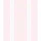 Modern Ticking - Pink on White