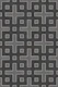 Charcoal Gray Crosses And Squares Large