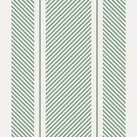 Modern Ticking - Green on Ivory tapet