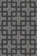 Charcoal Gray Crosses And Squares Small