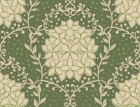 Sage Green Floral Damask Olive Green Flowers tapeta