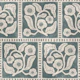 Slate blue block flower branches