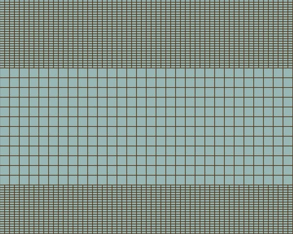Modern Grid Tile Paneling - Teal & Brown