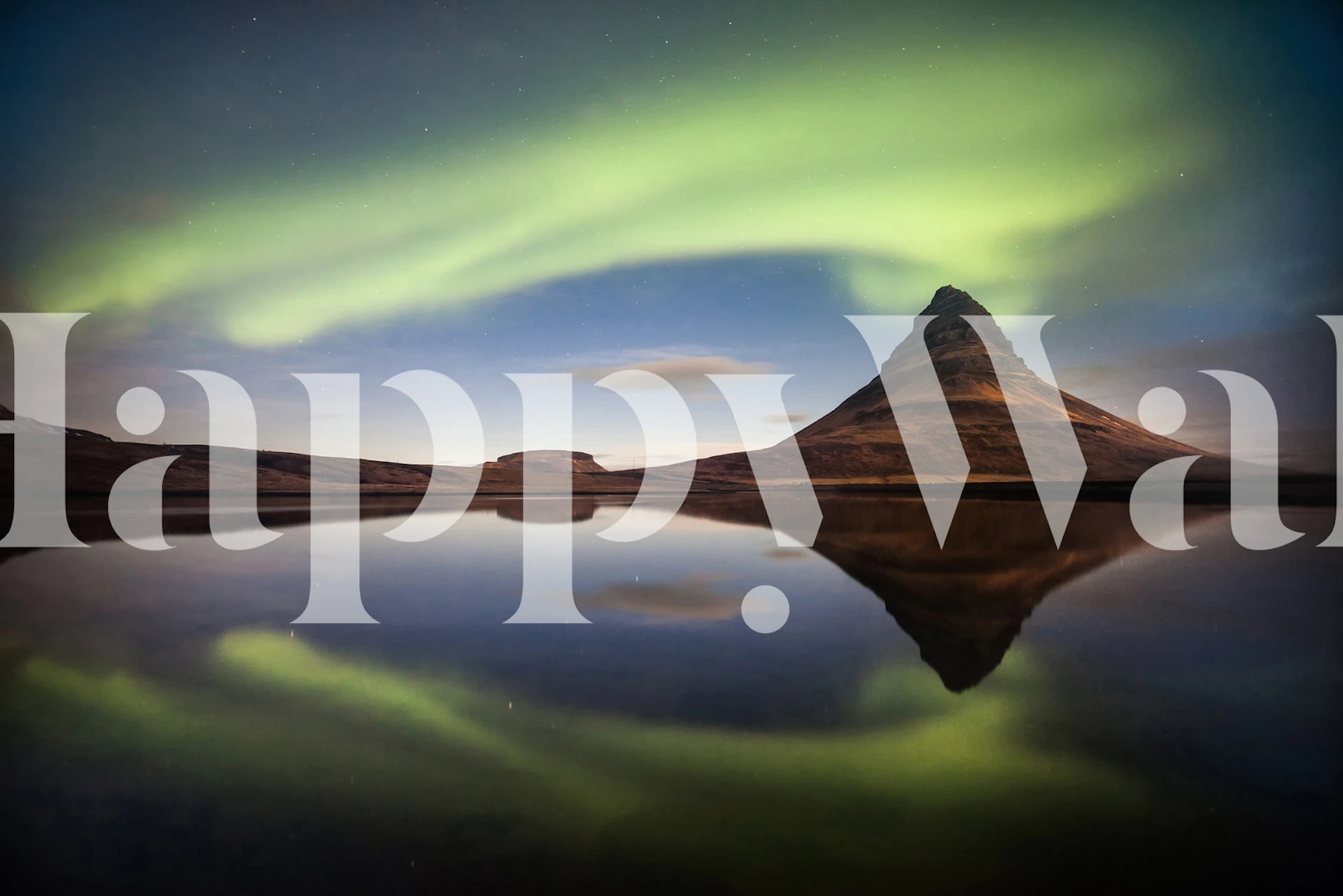 Silent eruption wallpaper in a room