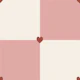 Blush pink squares with hearts