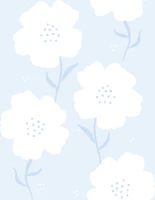 Pastel Blue Floral tapeta