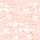 Sleeping Tigers - Pink and Orange