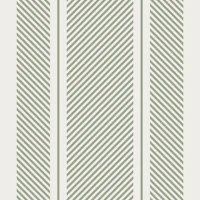 Modern Ticking - Sage on Cream - medium tapet