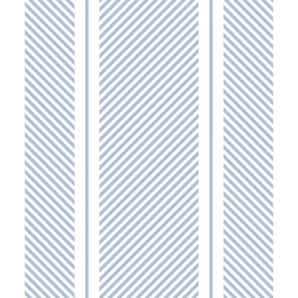 Modern Ticking - Blue on White - medium