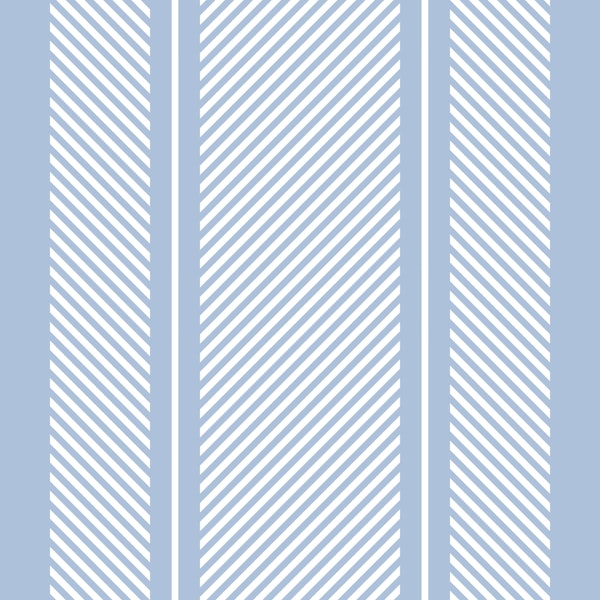 Modern Ticking - White on Blue - medium