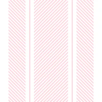 Modern Ticking - Pink on White - medium tapet