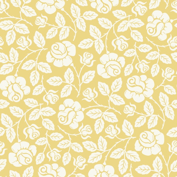 Rose Garden - yellow inverted