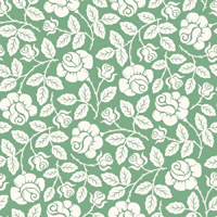 Rose Garden - Green inverted tapet