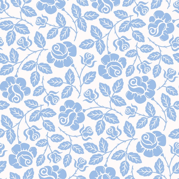 Rose Garden - Blue