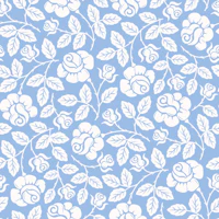 Rose Garden - Blue inverted tapet