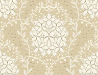 Beige Ecru Floral Damask Vintage Cream Flower tapeta