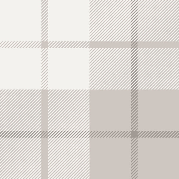 Ivory and gray plaid squares