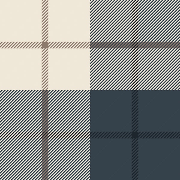 Navy and Ivory Plaid Squares