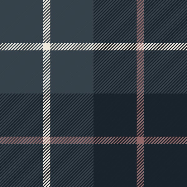 Navy blue plaid tartan small checks