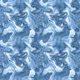 Steel blue ocean wave swirls